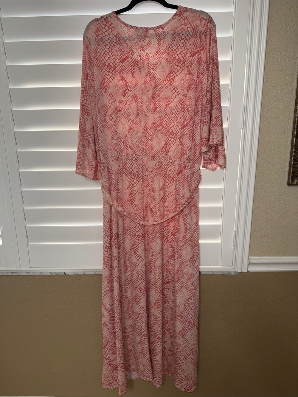 Haute Hippie Pink Snake-Print Wrap Maxi Dress - Picture 3 of 4